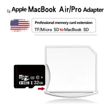Load image into Gallery viewer, Micro SD / TF Card to SD Adapter for MacBook Air / Pro, Support up to 512GB