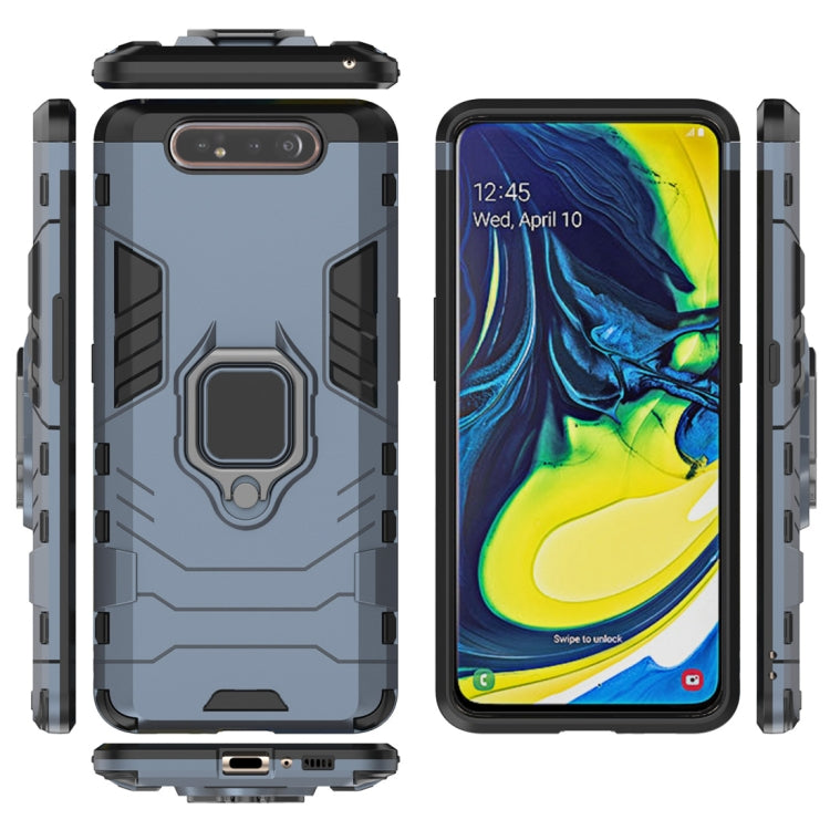 PC + TPU Shockproof Protective Case for Galaxy A80 / A90, with Magnetic Ring Holder