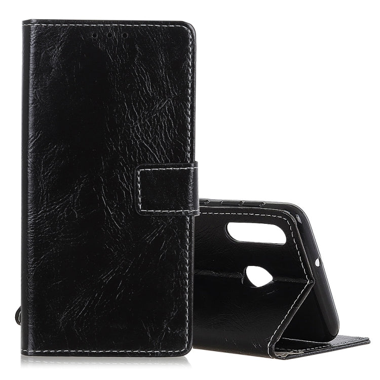 Retro Crazy Horse Texture Horizontal Flip Leather Case for Galaxy M30/A40S, with Holder & Card Slots & Photo Frame