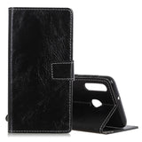 Retro Crazy Horse Texture Horizontal Flip Leather Case for Galaxy M30/A40S, with Holder & Card Slots & Photo Frame