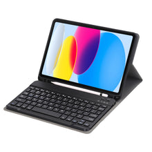 Load image into Gallery viewer, For iPad 11 2025 / 10th Gen 10.9 2022 A10B Lambskin Texture Ultra-thin Bluetooth Keyboard Leather Tablet Case with Pen Slot, A10B