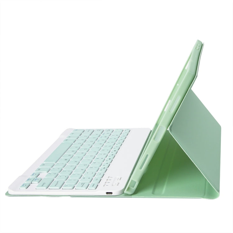 For iPad 11 2025 / 10th Gen 10.9 2022 A10B Lambskin Texture Ultra-thin Bluetooth Keyboard Leather Tablet Case with Pen Slot, A10B