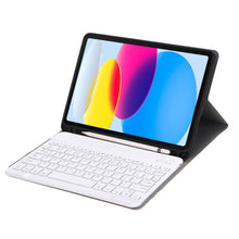 Load image into Gallery viewer, For iPad 11 2025 / 10th Gen 10.9 2022 A10B Lambskin Texture Ultra-thin Bluetooth Keyboard Leather Tablet Case with Pen Slot, A10B