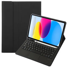 Load image into Gallery viewer, For iPad 11 2025 / 10th Gen 10.9 2022 A10B-A Lambskin Texture Bluetooth Touch Keyboard Leather Tablet Case with Pen Slot, A10B-A