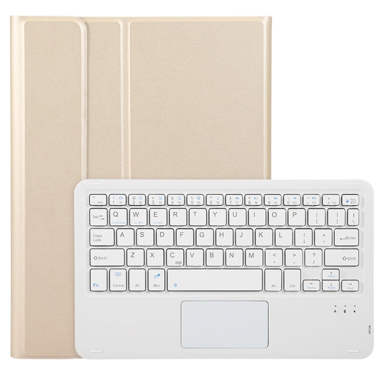 For iPad 11 2025 / 10th Gen 10.9 2022 A10B-A Lambskin Texture Bluetooth Touch Keyboard Leather Tablet Case with Pen Slot, A10B-A