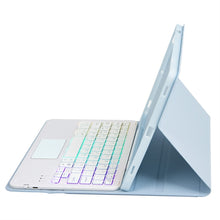 Load image into Gallery viewer, For iPad 11 2025 / 10th Gen 10.9 2022 A10B-AS Lambskin Texture Backlight Bluetooth Touch Keyboard Leather Tablet Case with Pen Slot, A10B-AS