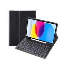 Load image into Gallery viewer, For iPad 11 2025 / 10th Gen 10.9 2022 YA10B Lambskin Texture Bluetooth Keyboard Leather Tablet Case with Pen Slot, YA10B