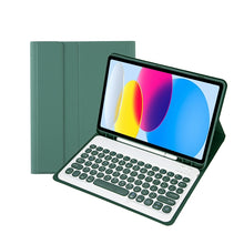 Load image into Gallery viewer, For iPad 11 2025 / 10th Gen 10.9 2022 YA10B Lambskin Texture Bluetooth Keyboard Leather Tablet Case with Pen Slot, YA10B