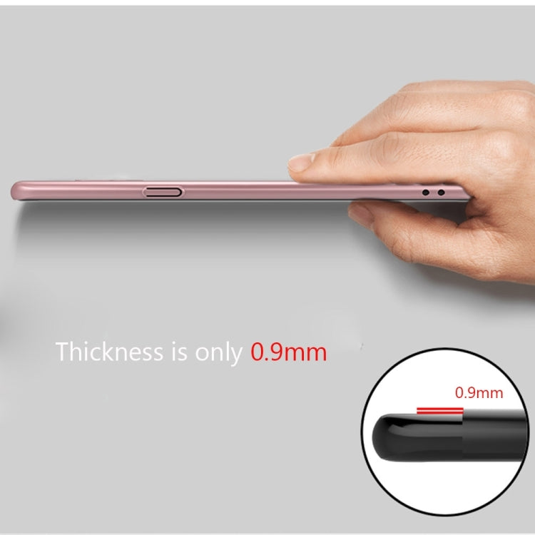 AIQAA For Galaxy S8 + / G9550 Solid Color Metal Paint Plastic PC Dropproof Protective case with Bear Ring Holder