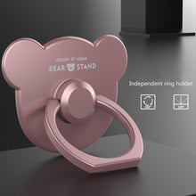 Load image into Gallery viewer, AIQAA For Galaxy S8 + / G9550 Solid Color Metal Paint Plastic PC Dropproof Protective case with Bear Ring Holder