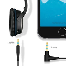 Load image into Gallery viewer, ZS0009 3.5mm to 2.5mm Audio Cable for Boshi QC25 QC35 OE2 LIVE2 AKG Y50 Y40