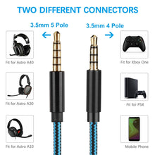Load image into Gallery viewer, ZS0162 Wired Control Version Gaming Headset Audio Cable for Logitech Astro A10 A40 A30, Wired Control Version