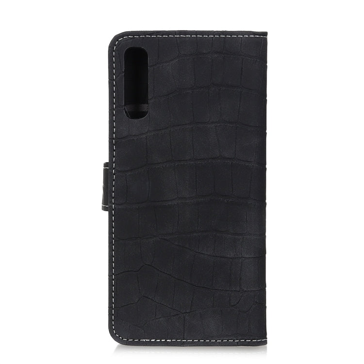 Crocodile Texture Horizontal Flip Leather Case for Galaxy A50, with Holder & Wallet & Card Slots & Photo Frame