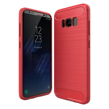 Load image into Gallery viewer, For Galaxy S8 + / G9550 Brushed Carbon Fiber Texture Shockproof TPU Protective Cover Case