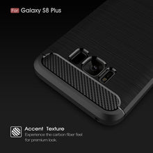 Load image into Gallery viewer, For Galaxy S8 + / G9550 Brushed Carbon Fiber Texture Shockproof TPU Protective Cover Case