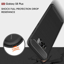 Load image into Gallery viewer, For Galaxy S8 + / G9550 Brushed Carbon Fiber Texture Shockproof TPU Protective Cover Case