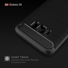 Load image into Gallery viewer, For Galaxy S8 Brushed Carbon Fiber Texture Shockproof TPU Protective Cover Case, For Galaxy S8, For Samsung Galaxy S8