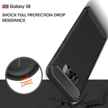 Load image into Gallery viewer, For Galaxy S8 Brushed Carbon Fiber Texture Shockproof TPU Protective Cover Case, For Galaxy S8, For Samsung Galaxy S8