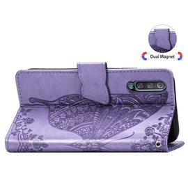 Butterfly Love Flowers Embossing Horizontal Flip Leather Case for Galaxy A70, with Holder & Card Slots & Wallet & Lanyard