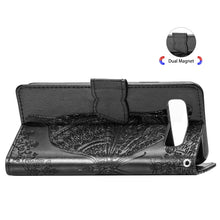 Load image into Gallery viewer, Butterfly Love Flowers Embossing Horizontal Flip Leather Case for Galaxy S10e, with Holder &amp; Card Slots &amp; Wallet &amp; Lanyard, For Galaxy S10e
