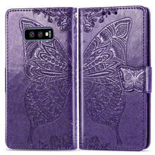 Load image into Gallery viewer, Butterfly Love Flowers Embossing Horizontal Flip Leather Case for Galaxy S10e, with Holder &amp; Card Slots &amp; Wallet &amp; Lanyard, For Galaxy S10e