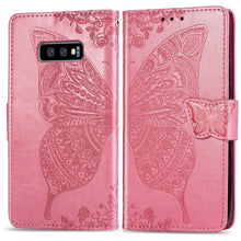 Load image into Gallery viewer, Butterfly Love Flowers Embossing Horizontal Flip Leather Case for Galaxy S10e, with Holder &amp; Card Slots &amp; Wallet &amp; Lanyard