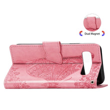 Load image into Gallery viewer, Butterfly Love Flowers Embossing Horizontal Flip Leather Case for Galaxy S10e, with Holder &amp; Card Slots &amp; Wallet &amp; Lanyard, For Galaxy S10e