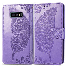 Load image into Gallery viewer, Butterfly Love Flowers Embossing Horizontal Flip Leather Case for Galaxy S10e, with Holder &amp; Card Slots &amp; Wallet &amp; Lanyard