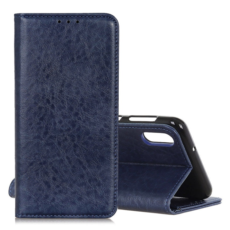 Magnetic Retro Crazy Horse Texture Horizontal Flip Leather Case for Galaxy A70, with Holder & Card Slots & Photo Frame