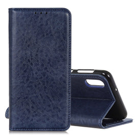 Magnetic Retro Crazy Horse Texture Horizontal Flip Leather Case for Galaxy A70, with Holder & Card Slots & Photo Frame