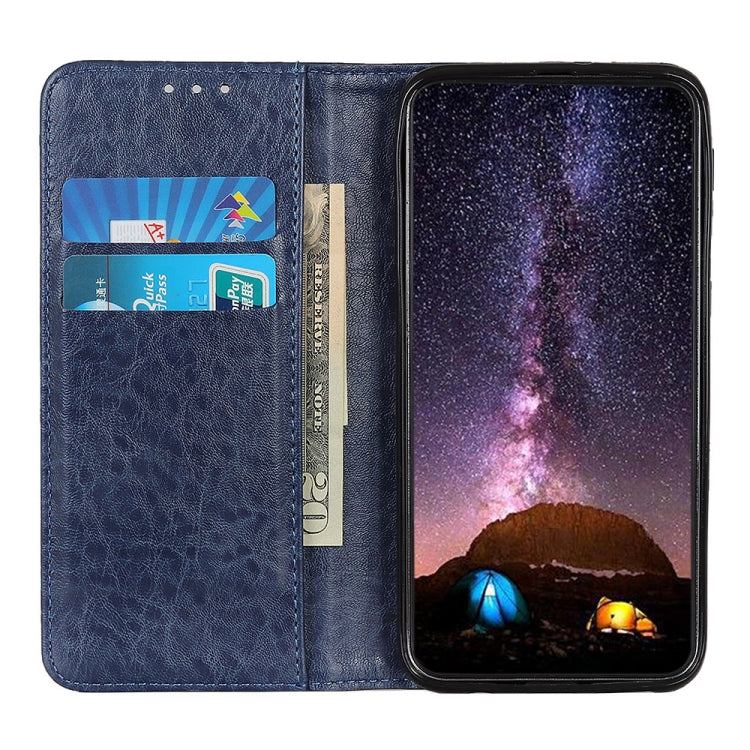 Magnetic Retro Crazy Horse Texture Horizontal Flip Leather Case for Galaxy A70, with Holder & Card Slots & Photo Frame
