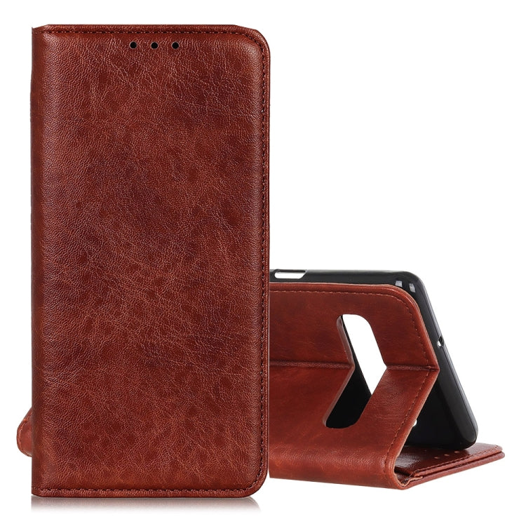 Magnetic Retro Crazy Horse Texture Horizontal Flip Leather Case for Galaxy S10 5G, with Holder & Card Slots & Photo Frame