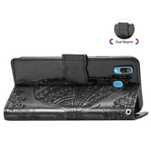 Load image into Gallery viewer, Butterfly Love Flowers Embossing Horizontal Flip Leather Case for Galaxy A40, with Holder &amp; Card Slots &amp; Wallet &amp; Lanyard, For Galaxy A40