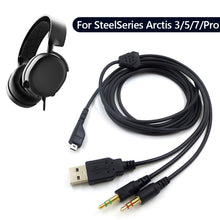 Load image into Gallery viewer, ZS0224 3-Prong Headphone Audio Cable for SteelSeries Arctis 3 / 5 / 7 / Pro, ZS0224