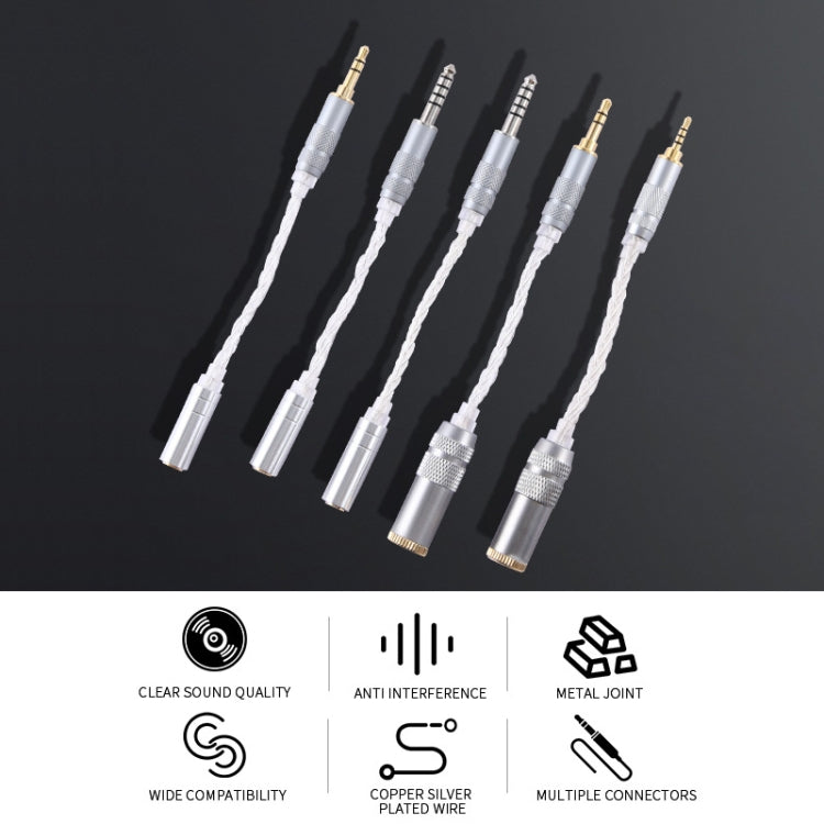 ZS0021 2.5mm Male to 4.4mm Female Balance Adapter Cable, 2.5mm Male to 4.4mm Female
