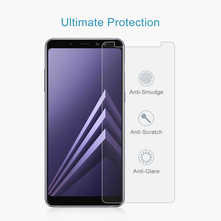 For Galaxy A8 (2018) 0.26mm 9H Surface Hardness 2.5D Curved Edge Tempered Glass Screen Protector