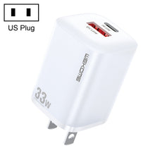Load image into Gallery viewer, WK WP-U140 33W Power Series USB+USB-C/Type-C Fast Charger, Specifications: US Plug