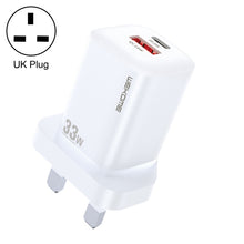 Load image into Gallery viewer, WK WP-U140 33W Power Series USB+USB-C/Type-C Fast Charger, Specifications: UK Plug