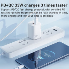 Load image into Gallery viewer, WK WP-U140 33W Power Series USB+USB-C/Type-C Fast Charger, Specifications: UK Plug