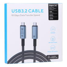 Load image into Gallery viewer, 10Gbps 8K USB-C/Type-C to USB-C/Type-C Video Cable Compatible with USB 3.2, Length: 1m, 10Gbps Type-C to Type-C
