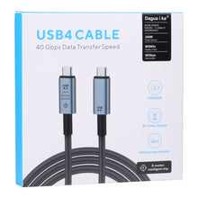 Load image into Gallery viewer, 40Gbps 8K USB-C/Type-C to USB-C/Type-C Video Cable Compatible with USB 4, Length: 1m, 40Gbps Type-C to Type-C