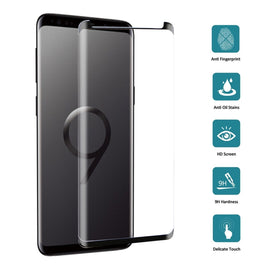 For Galaxy S9 9H Surface Hardness 3D Curved Edge Anti-scratch Non-full Screen HD Tempered Glass Screen Protector