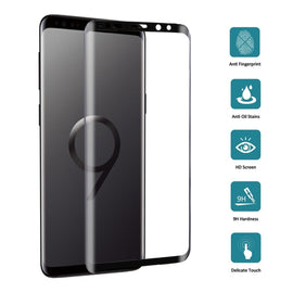 For Galaxy S9 9H Surface Hardness 3D Curved Edge Anti-scratch Full Screen HD Tempered Glass Screen Protector