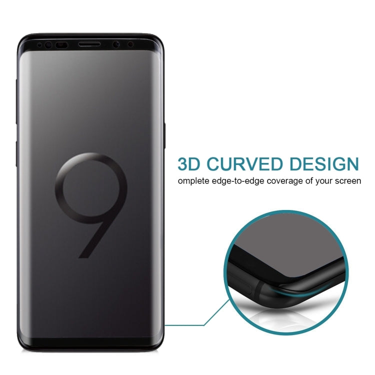 For Galaxy S9 9H Surface Hardness 3D Curved Edge Anti-scratch Full Screen HD Tempered Glass Screen Protector