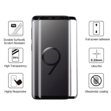Load image into Gallery viewer, For Galaxy S9 0.33mm 9H Surface Hardness 3D Curved Edge Anti-scratch Full Screen HD Fully Adhesive Glass Screen Protector