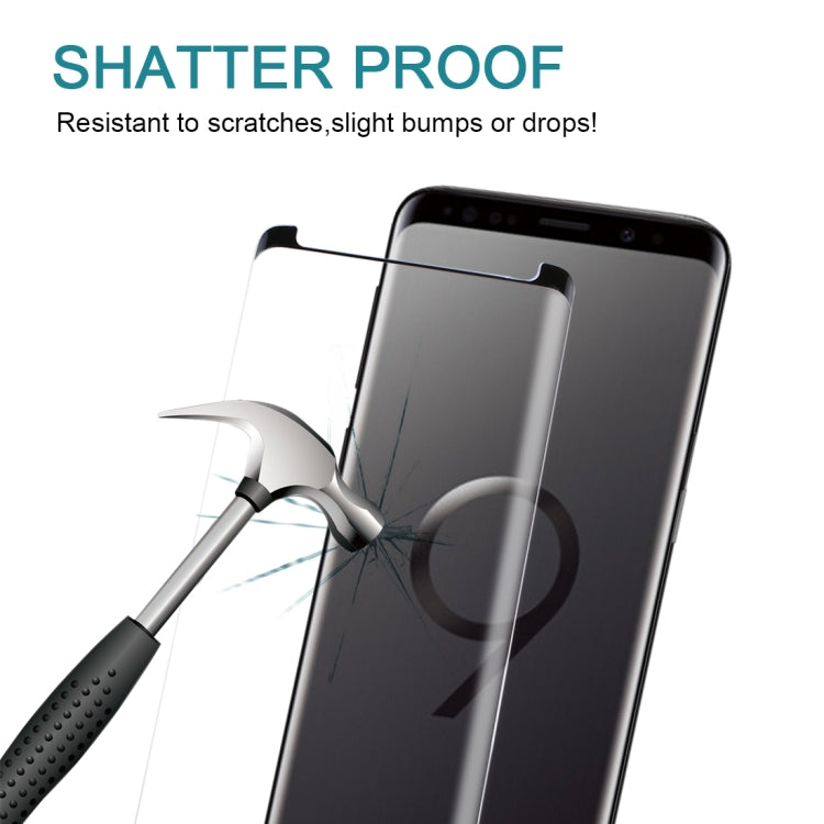 For Galaxy S9+ 9H Surface Hardness 3D Curved Edge Anti-scratch Non-full Screen HD Tempered Glass Screen Protector, For Galaxy S9+ 3D, Galaxy S9+ 3D