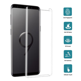 For Galaxy S9+ 9H Surface Hardness 3D Curved Edge Anti-scratch Non-full Screen HD Tempered Glass Screen Protector