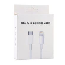 Load image into Gallery viewer, 20W 9V/2A 1M USB-C / Type-C to 8 Pin PD Fast Charging Cable for iPhone, iPad, Cable Length: 1m, 20W 9V/2A