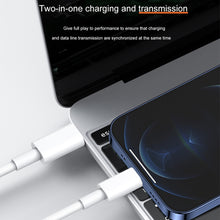 Load image into Gallery viewer, 20W 9V/2A 1M USB-C / Type-C to 8 Pin PD Fast Charging Cable for iPhone, iPad, Cable Length: 1m, 20W 9V/2A