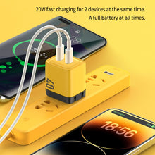 Load image into Gallery viewer, WK WP-U128 40W Dual USB-C/Type-C Interface Gallium Nitride Charger,Specifications: US Plug